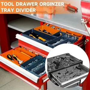 69pcs Tool Box Organizer Tray Divider Set, Desk Drawer Organizer, Garage Organization and Storage, Rolling Tool Chest Cart Cabinet, Toolbox Storage Box