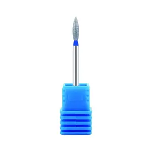 NMKL38 Cone Diamond Carbide Nail Drill Cuticle Cleaning Bit Electric Nail Art Replacement Burr Manicure File Tool, Medium