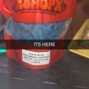 Blue Raspberry Sour Gushers Snack Candy - Sweet Bonbon viral sour Tangy Candies