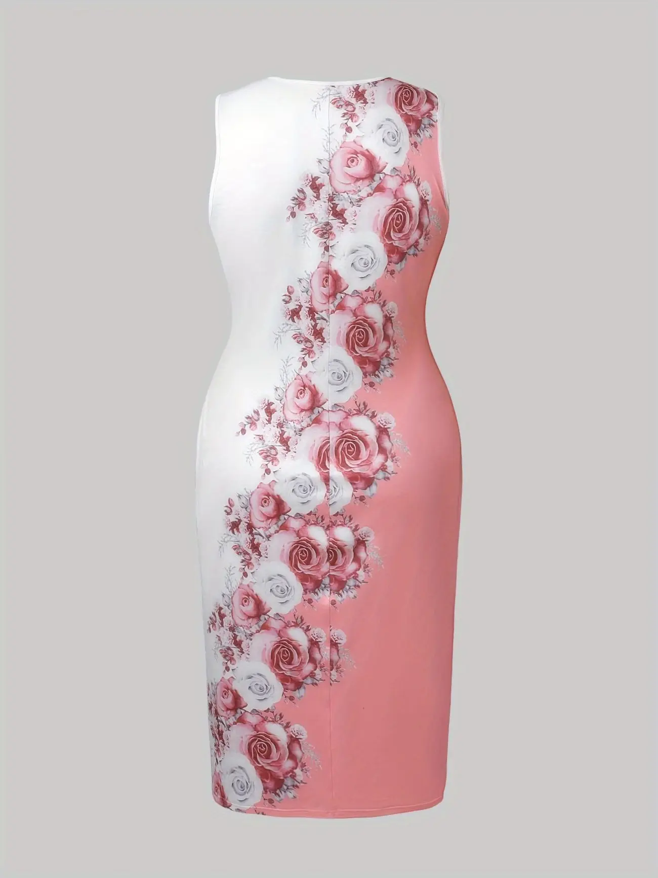 plus size floral bodycon dress Long Sleeve Bodycon Dress from REFINERY – Refinery main image 1