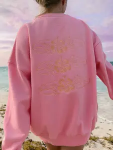 Lucky Pink Surfboard Crew Sweatshirt