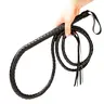 【Black Friday】1.8 m Synthetic Leather Whip, Western Cowboy Costume Prop for Circus Performances, Role-Playing, and Halloween Parties, Christmas Gift