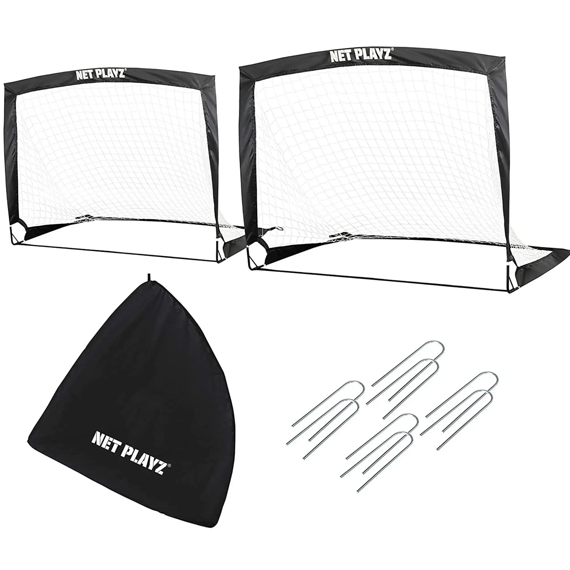 Net Playz Soccer Goal Easy Fold-Up Training Goal, Set of 2 Net Playz Soccer Goal Easy Fold-Up Training Goal, Set of 2