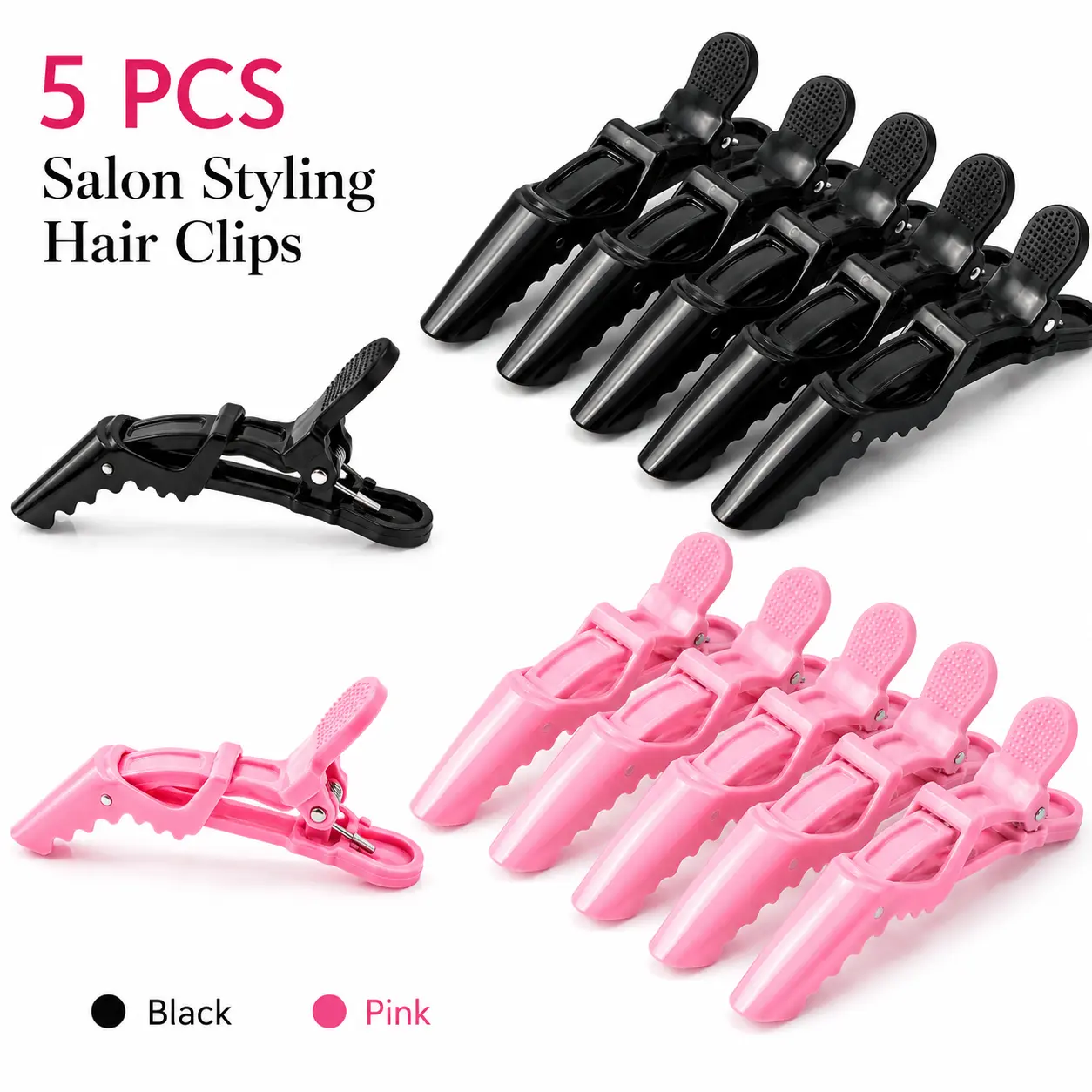 No-Crease Alligator Hair Clips Set, Multicolor Non-Slip Duckbill Styling Clips for Hair Sectioning, Bangs, Curling, Makeup Prep, Salon Styling & Daily GRWM Essentials