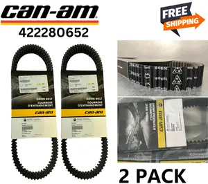 2-Pack OEM Can-Am 422280652 CVT Drive Belts – Original Heavy Duty Replacement
