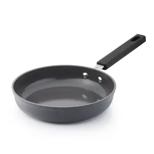 Ceramic Nonstick Frying Pan Skillet, Omelet Pan Egg Pan, Space Saving Kitchen with Anti-Scald Handle, Induction Compatible