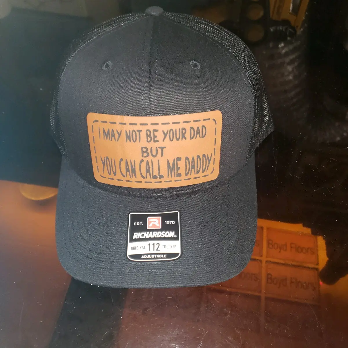 Richardson 112 Cotton Baseball Cap, Fashion Accessory with Laser-Engraved Leather Patch