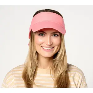 San Diego Hat Co. Garden Chic Visor with Ribbon Tie Back in Back