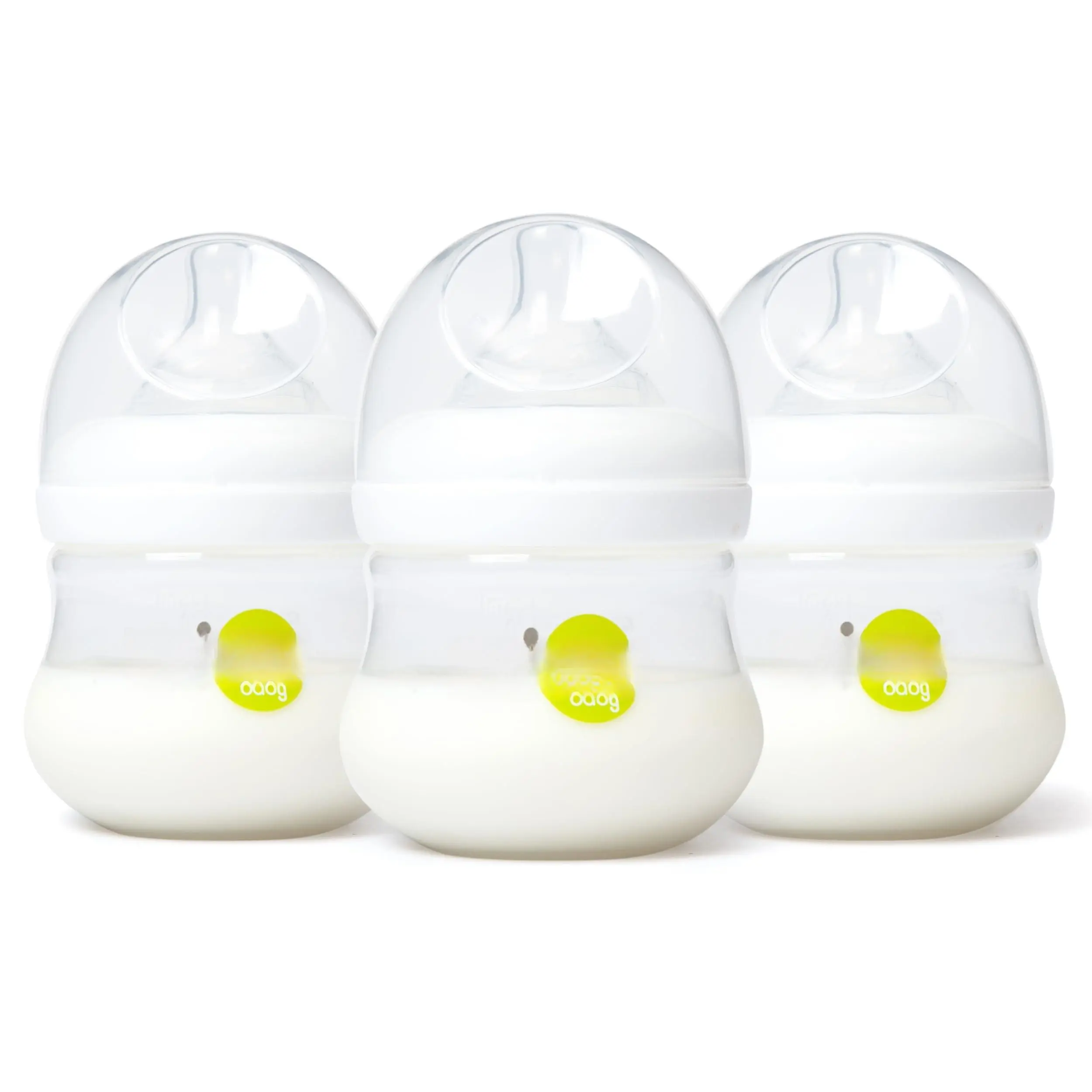 4 Oz Anti Colic Bottles For Breastfed - Slow Flow Nipples  Wide Neck Bottle Bpa Free 0-3 Months Stage 1 (set Of 3)