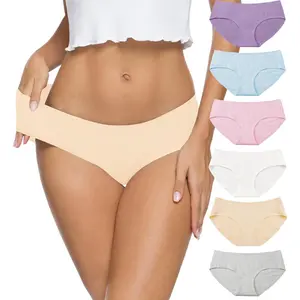 Womens Underwear Cotton Underwear for Women Seamless Hipster Bikini Briefs Panties 6 Pack