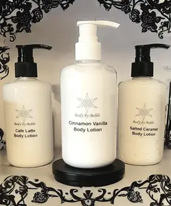 Everyday Body Lotion 16 oz - Shea Butter, Vitamin E, & Jojoba Oils - Salted Caramel, Cafe Latte, & Cinnamon Vanilla Scents Body Care Comfort Skin Care Skin Repair Cosmetic