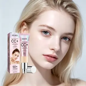 EELHOE SPF 50+ CC Cream - Color Correcting Concealer, Waterproof & Moisturizing for Natural Brightening Skin