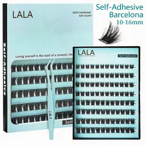 【 Mother‘s Day Sales】LALA.BJ Self-Adhesive Eyelashes Wispy Clusters No Glue Needed Easy Application Natural Look Long-Lasting Hold Reusable Tool-Free Strong Hold