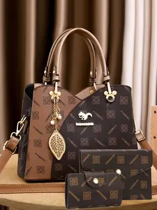 Fashion Printed Classic Trendy Handbag Wallet Set of Women's Handbags with a High-end Feel