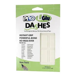 UGlu Dashes - Adhesive Squares 160ct - Tape, Craft Glue Balloon Glue