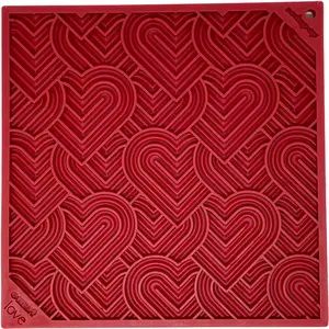 Love eMat - Enrichment Lick Mat for Dogs and Cats| Heart Design | SodaPup