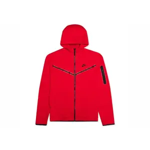Nike Sportswear Tech Fleece Full-Zip Hoodie University Red (men) by StockX