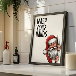 Funny Christmas Bathroom Wall Decor Christmas Bathroom Prints Holiday Decor Christmas Wall Art Christmas Printable Wall Art