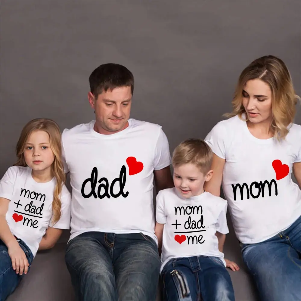 Mom Dad Me Family Matching Outfits Clothes Family Set