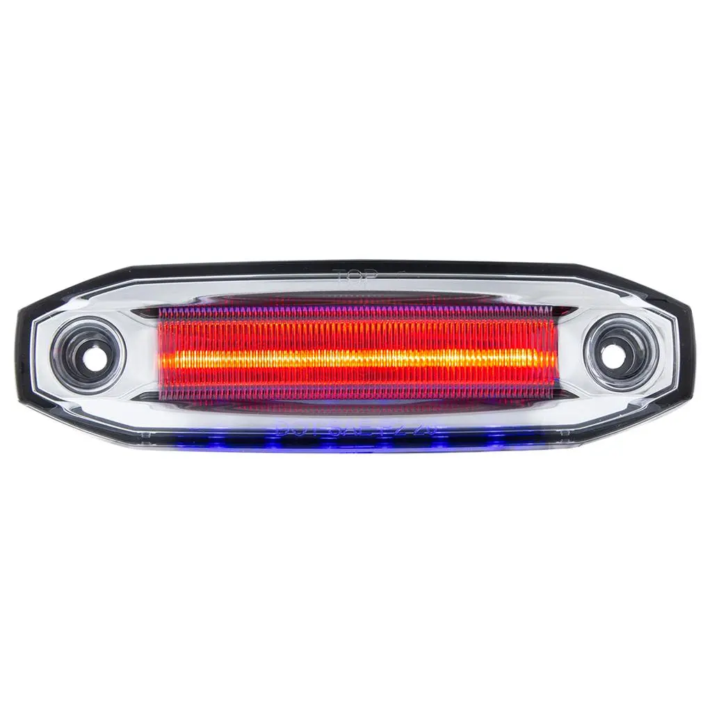 6 Red LED Light (Clearance/Marker) With 6 Blue LED Side Ditch Puddle Light