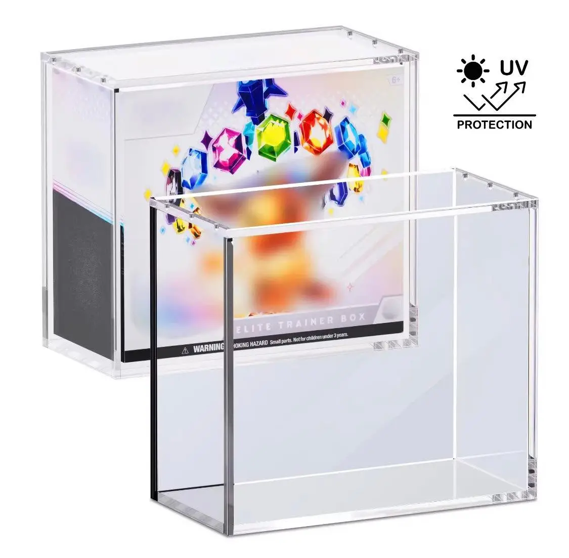 Premium Acrylic Elite Trainer Box Display Case for Pokémon ETB | Magnetic Lid | Clear Protective Storage