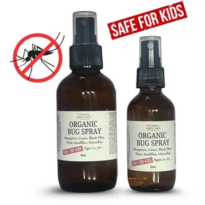 Bug Spray | Organic | Deet-free | Non-Toxic | Safe for Kids & Dogs | Long Lasting | Dry Oil | Mosquitos | Horse Flies | Gnats