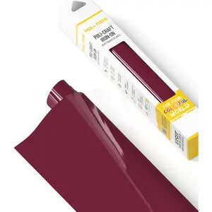 Bordeaux Matte Heat Transfer Vinyl (HTV) 12" x 36 in for T-Shirts, Iron-On Vinyl, Easy to Cut & Weed Extra Durable