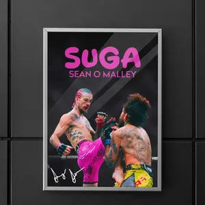 Sean O' Malley, SUGA, Poster, UFC 299, Knee Over Chito Vera, UFC Poster, wall art Ideas, Motivational Posters, Wall Decor, Mma Poster