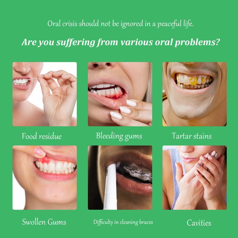 Travel Dental 4 in 1 Water Flossers Rechargeable Portable Burst Pink for Teeth Rechargeable Powerful Oral Irrigator Rinse Cordless Tooth Cleansing