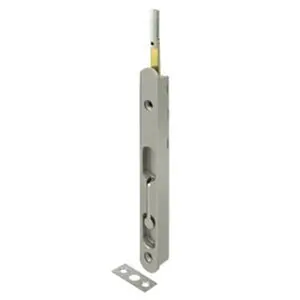 212 MAIN Deltana 18EFBZ15 18 in. Weatherproof Corrosion-Proof Extension Flush Bolt Hinges - Satin Nickel Zinc Finish