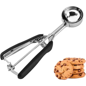 Cookie Scoop 1.5 Tbsp, 1.5 Tablespoon Cookie Scoops for Baking, Ice Cream Scoop, Comfortable Grip, Non-Slip, For Cookies Melon Ball Meatball Ice Cream Muffin