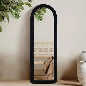 Fluffy Mirror Edge Cover (NO MIRROR) - Universal Fit for Various Sizes of Arch Full-Length Mirrors, Decorative Full-Length Mirror Cover, High Elasticity, Enhance Room Ambiance, Room Decor, Women Gifts