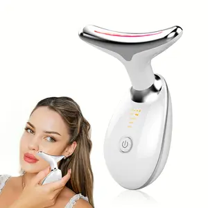2026 New LED Vibration Neck Massager, Skincare Beauty Instrument, Facial Beauty Massagers, Facial Neck Massager, Gift Idea, Lithium Polymer Battery, Model Xinghao Es-1081