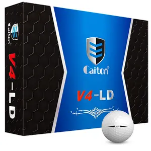 Caiton Extreme Distance Golf Balls (12/6/3PCS), four-layer construction, Surlyn material, soft core for quick response, responsive outer shell, innovative aerodynamic design, suitable for players of all levels, perfect golf gift, Golf equipment