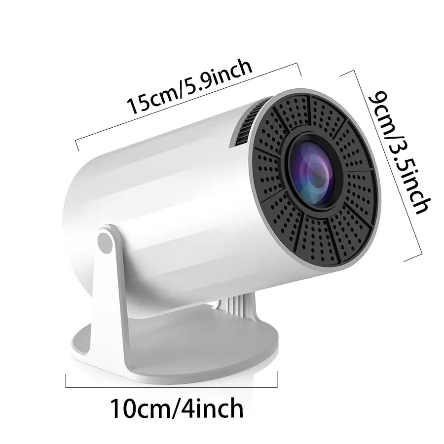Portable WiFi 6 & Bluetooth Mini Projectors，Android TV 11.0 Smart