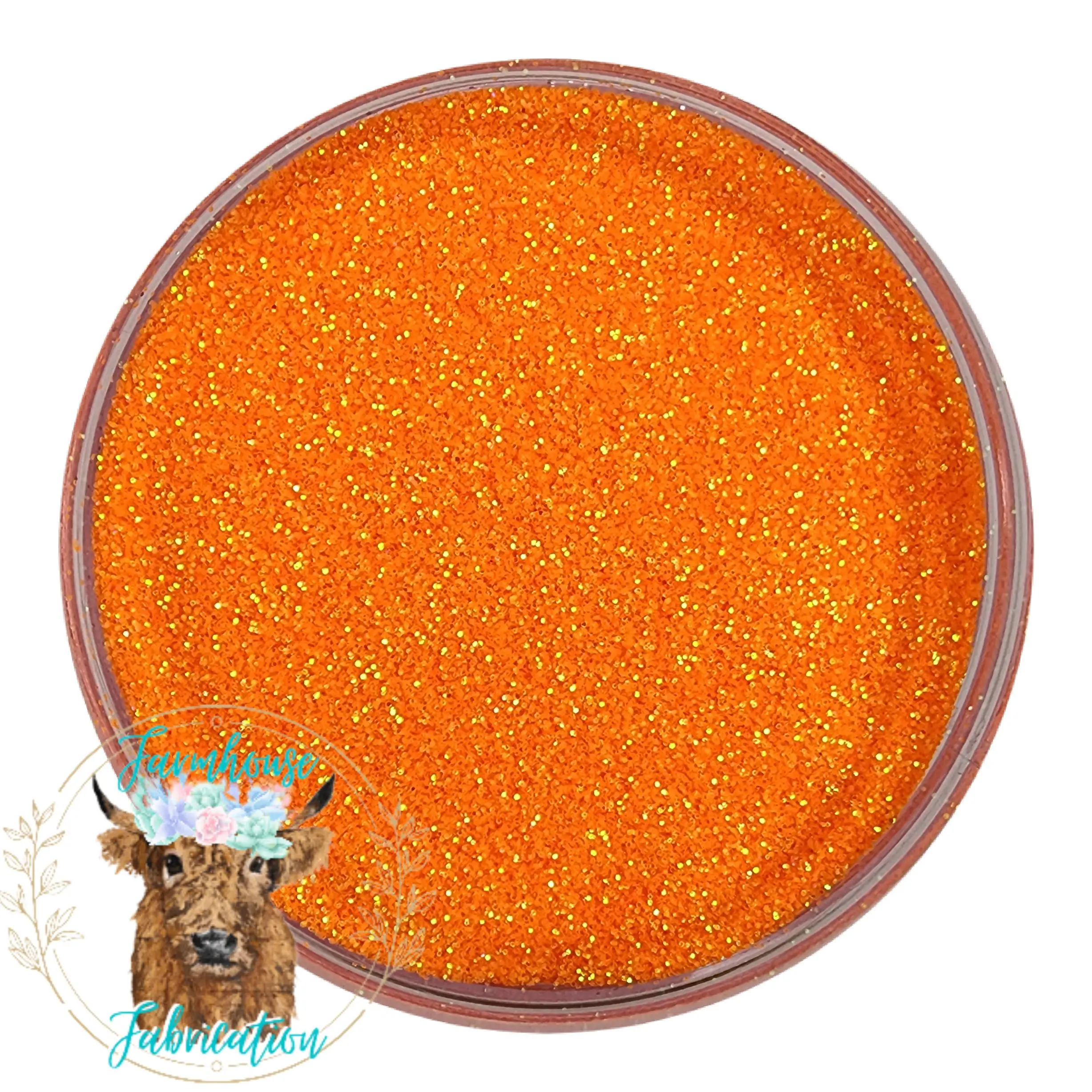 "Orange Crush" / Fluorescent Glitter / Ultra Fine Glitter / Polyester Glitter / Tumbler Glitter / Orange Glitter