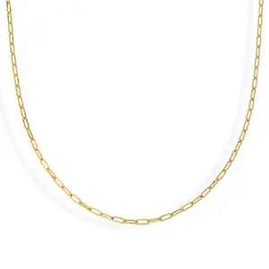 EVRY JEWELS Gold or Silver Plated Stainless Steel Women's Hypoallergenic Gemma Necklace