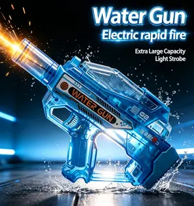 Automatic Water Spray Toy with Electric Continuous Squirt & Cool Light Effects, High Capacity Design, Fun for Kids and Adults, Great for Summer Outdoor Water Parties and Courtyard Gatherings