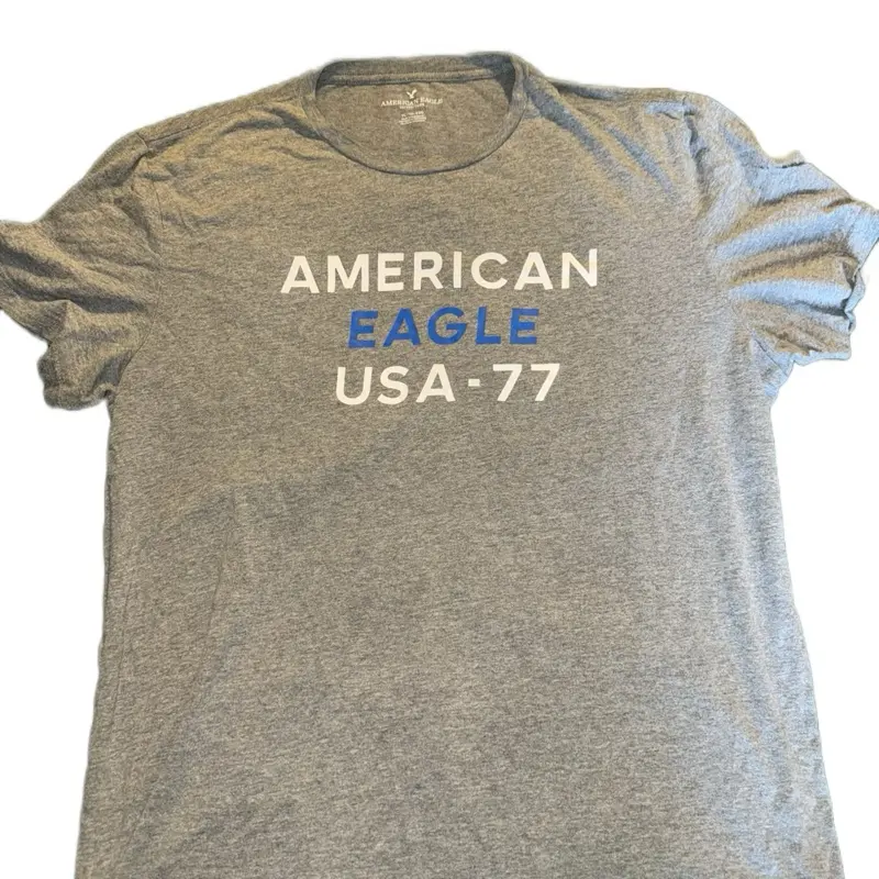 American Eagle Outfitters Charcoal Tee Tshirt Casual Shortsleeve