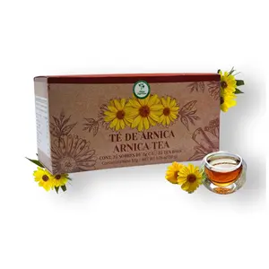 Té de árnica 100% natural, vegano, hecho en México | 25 bolsas de té Tea Beverage Drinks