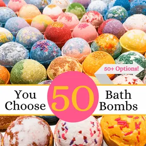 50 Large Bath Bombs! 5.5 oz each! You choose any 50!
