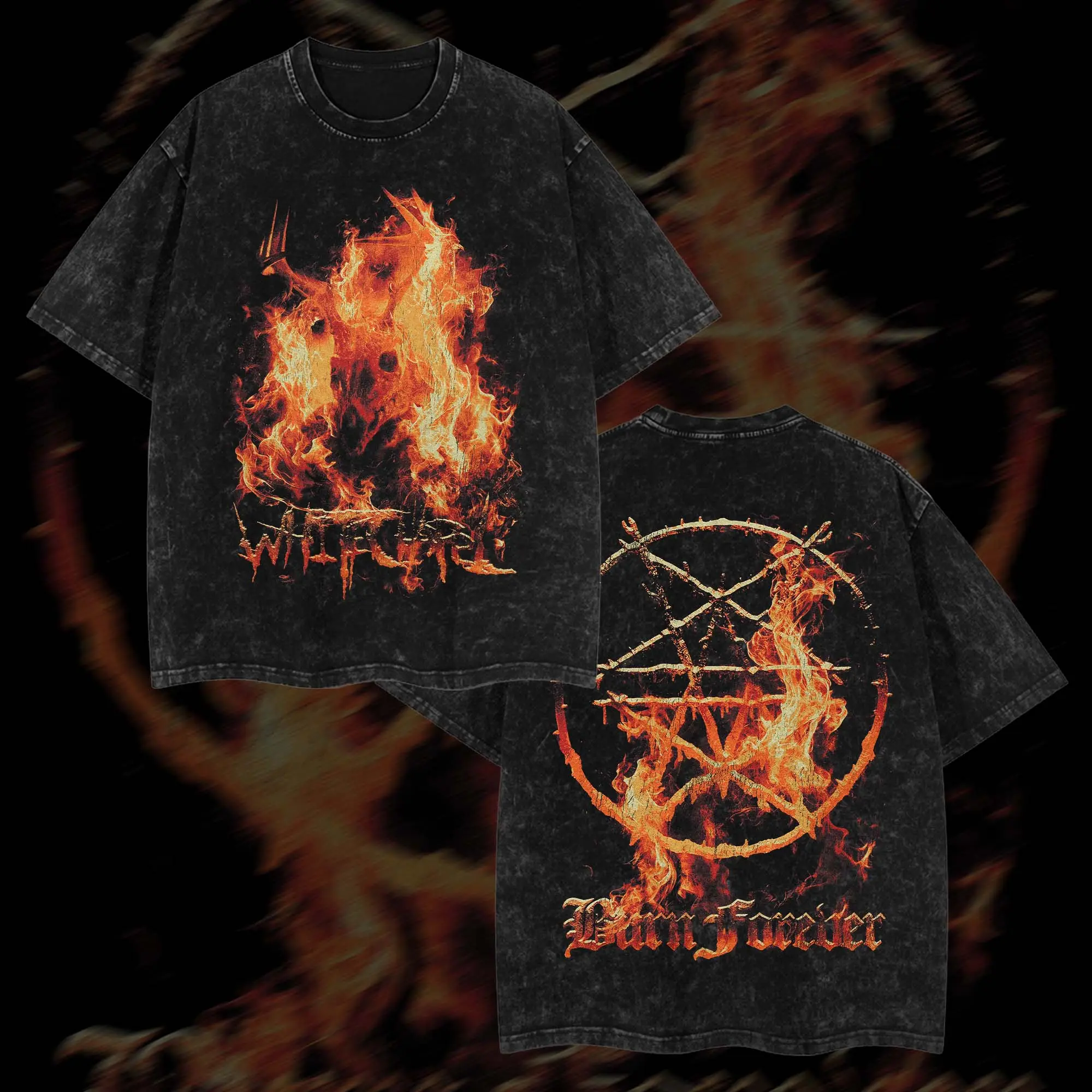 [Baby Gang] WHITECHAPEL Heavy Metal Washed Shirt Unisex Oversize Rock Band Deathcore Gothic Punk Emo Grunge Cotton Gift For Rock Music Lovers Vintage Graphic Tees Graphic Streetwear