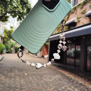 Quality Phone Chain, Pure Cloud Fantasy, Sweet Girl Style, Beautiful Hanging Strap, Includes 2 Phone Stickers