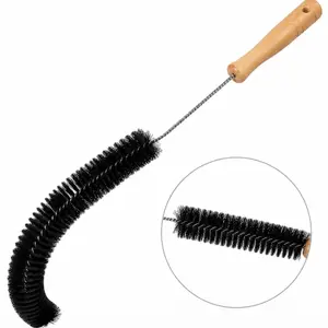 Washer & Dryer Vent Cleaning Brush with Long Flexible Rod & Spiral Bristles for Dust Removal & Blockage Prevention Ideal for Washing Machine Maintenance