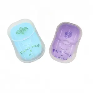 Portable Travel Soap Sheets, 2 Counts Disposable Hand Cleansing Sheets, Convenient Travel Size Soap Sheets for Outdoor Camping Hiking, Body Care, Body Care Products