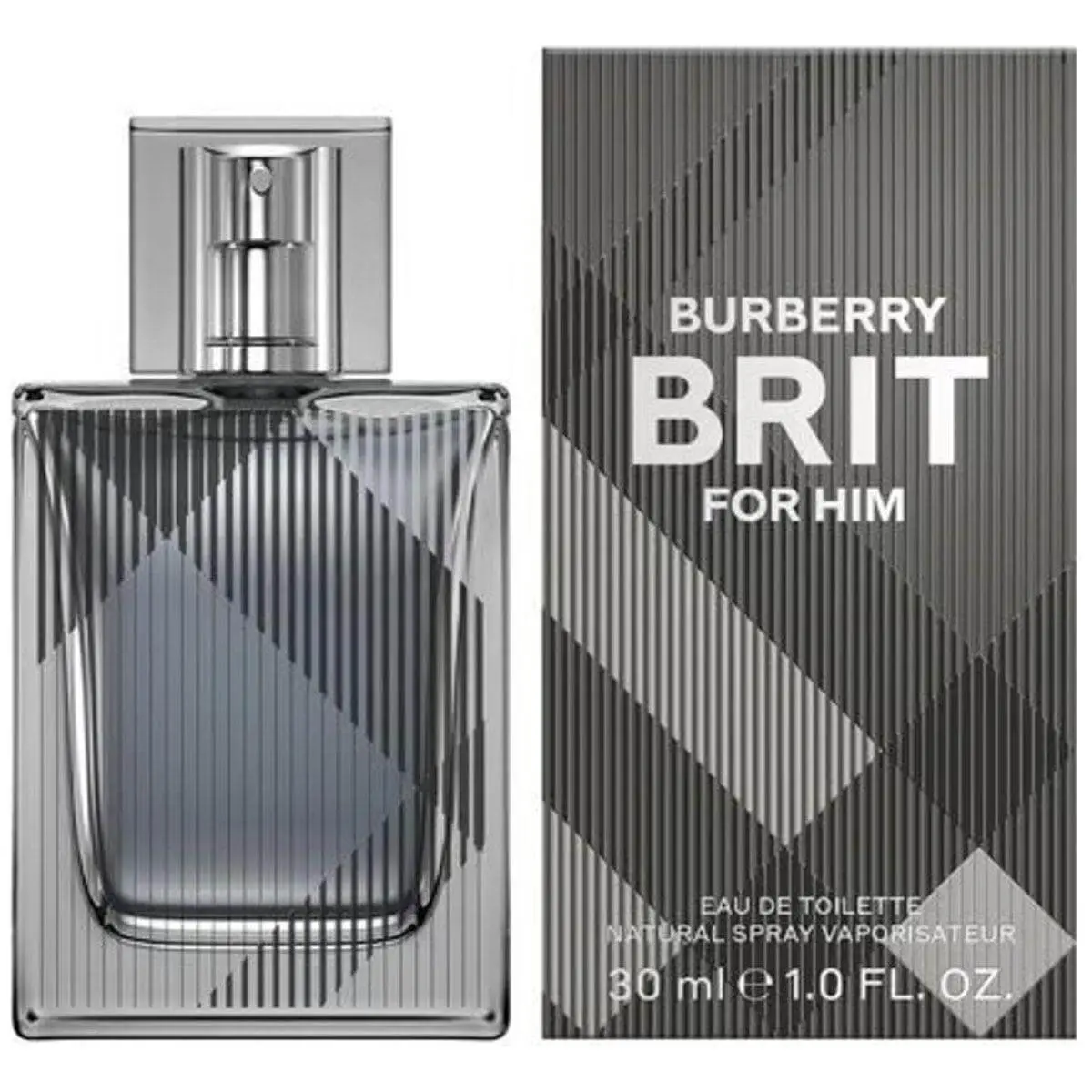 BURBERRY Brit for Him Eau de Toilette (EDT) Men's Aromatic Woody-Spicy Cologne - 1.0 fl oz Fragrance with Green Mandarin, Ginger Top Notes, Rose-Infused Cedarwood Blend, Woody & Earthy Scent, New in Box, Fragrances