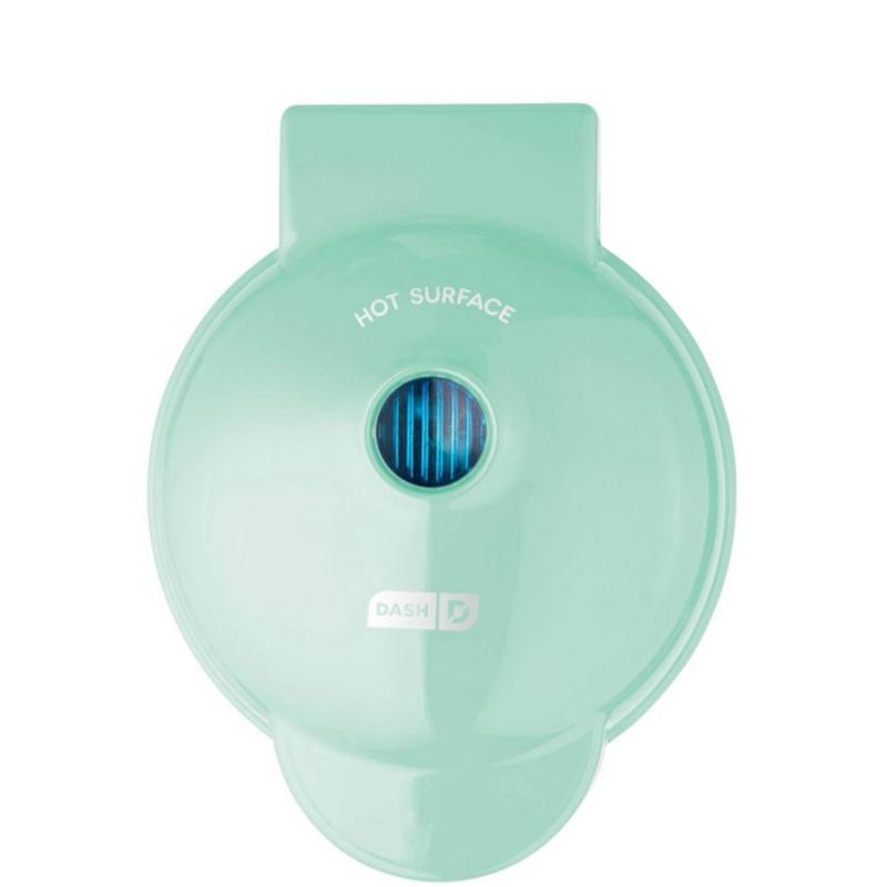 Dash Mini Waffle Maker DMW001 - 4" Snack-Sized Waffles, Dual Nonstick Surfaces, Compact & Lightweight, 350 Watts, Includes Recipe Guide