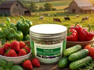 Green can packaging – Granular boron, calcium, and magnesium general-purpose 200g slow-release trace element water-soluble fertilizer, suitable for fruits, vegetables, and crops.  Rich in nutrients and easy to use.