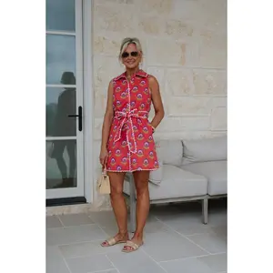 Tilly Dress-Red/multi