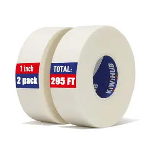 2 Pack Art Tape - Professional Watercolor Tape for Paper, White Masking Artists Tape for Painting Canvas Framing - Acid Free Tape - 1inch Wide 295FT Long